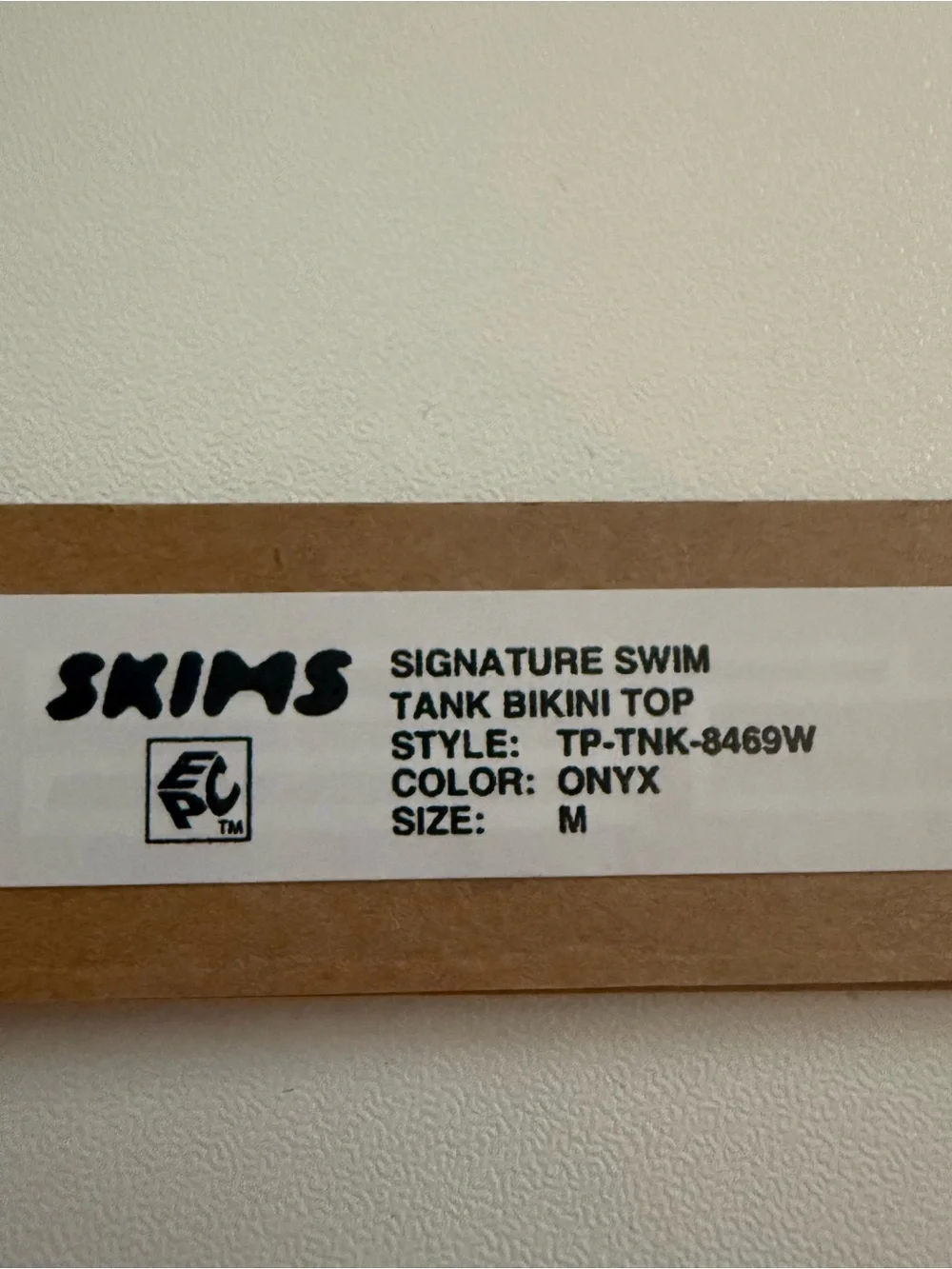 SKIMS Black Signature Swim Top & Full Brief Bikini Bottoms